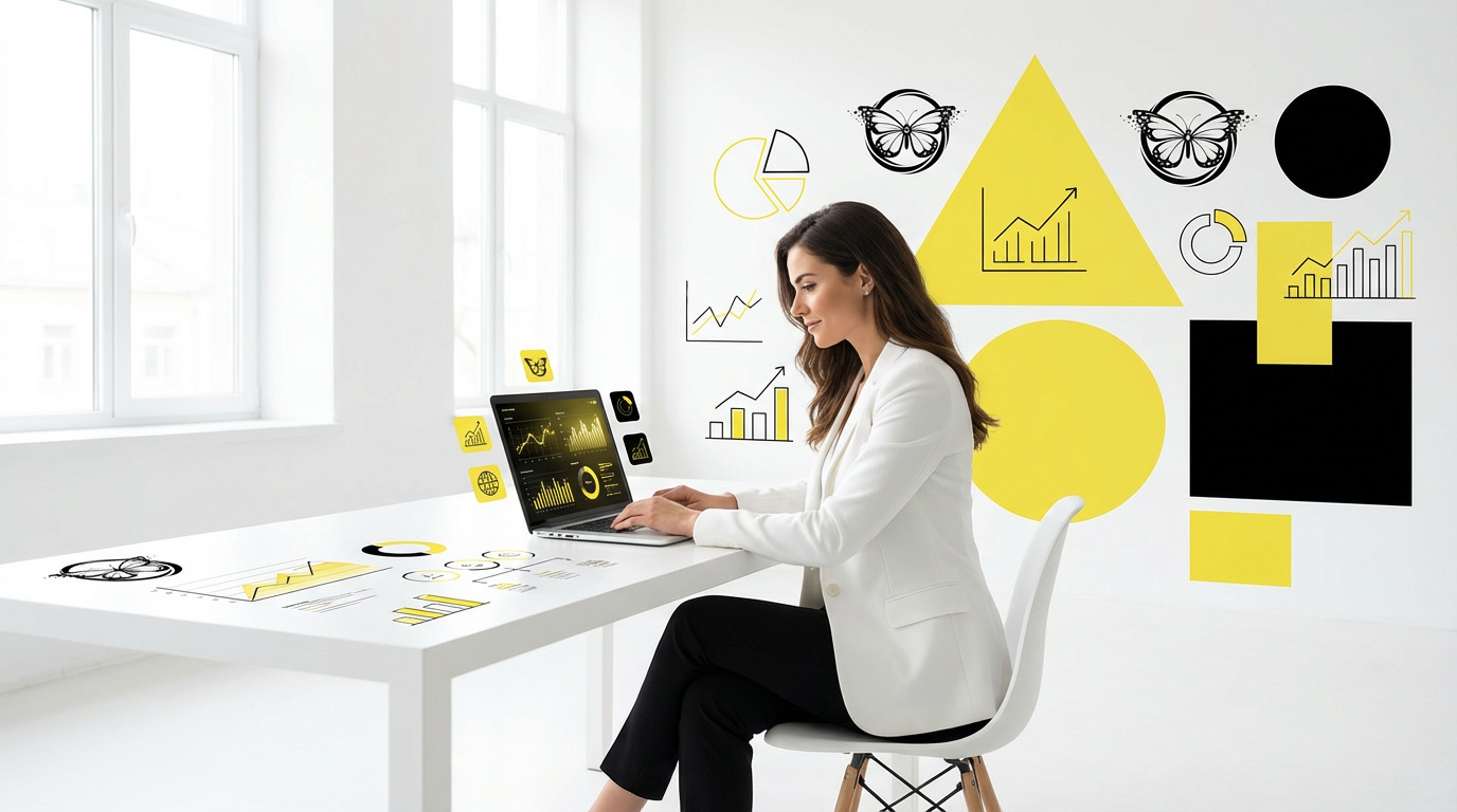 AI professional working on business systems